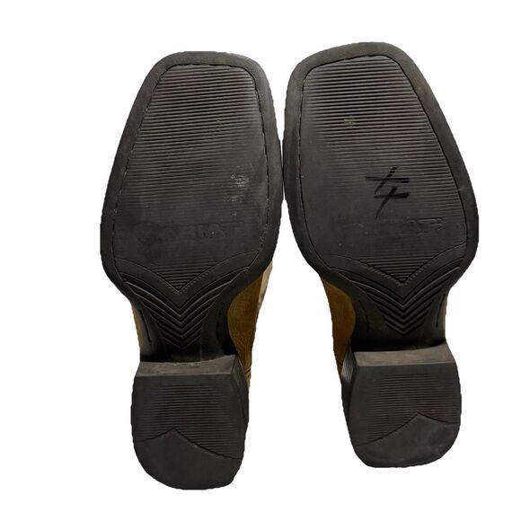 Ariat Men's Sport Pardner Matte Tan Brown Square Toe Cowboy Boots Size 7.5 - Picture 8 of 10